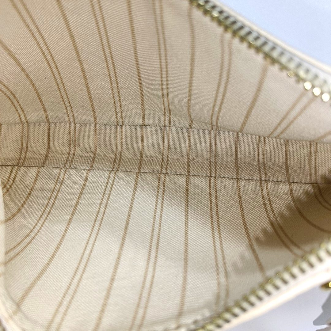 EASY POUCH ON STRAP Calfskin Beige