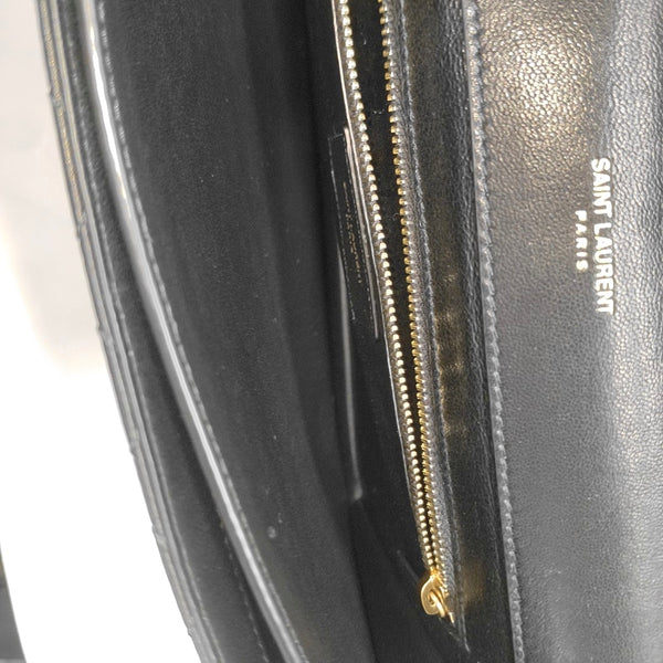 Quilted Lambskin Shoulder Bag Black