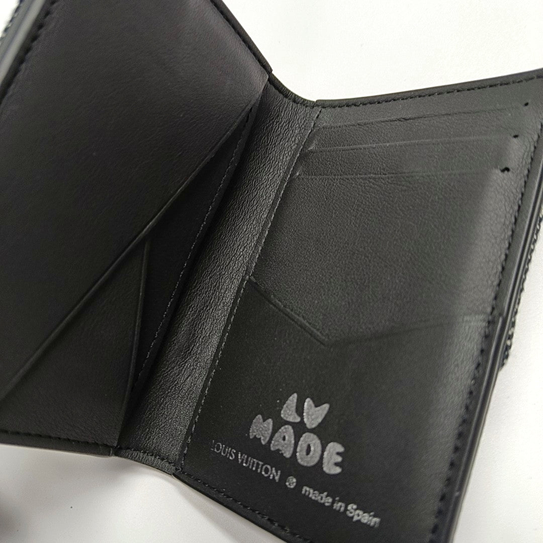 Monogram Calfskin Card Holder Black