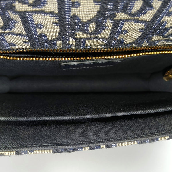 30 Montaigne Oblique Canvas Blue