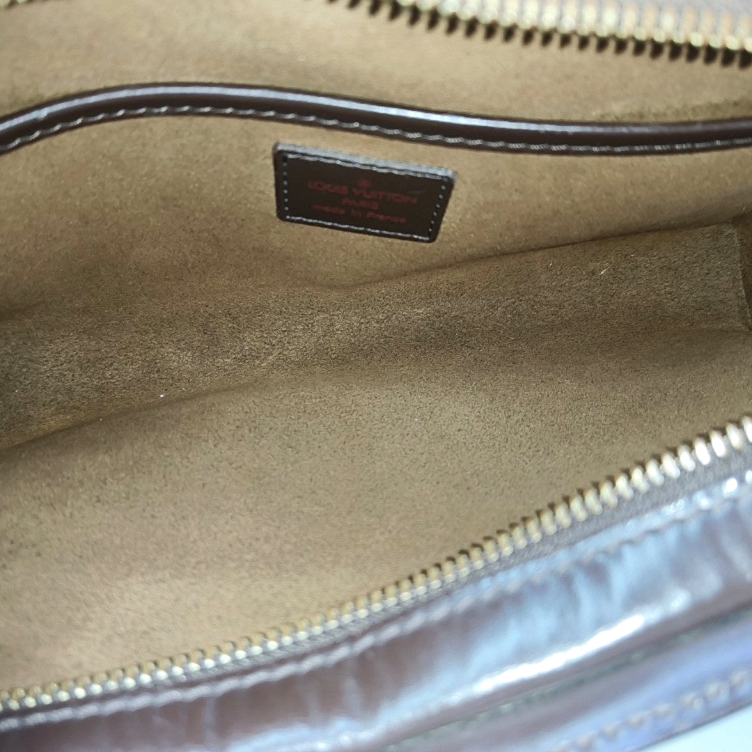 SAINT LOUIS Damier Ebene Coated Canvas Brown