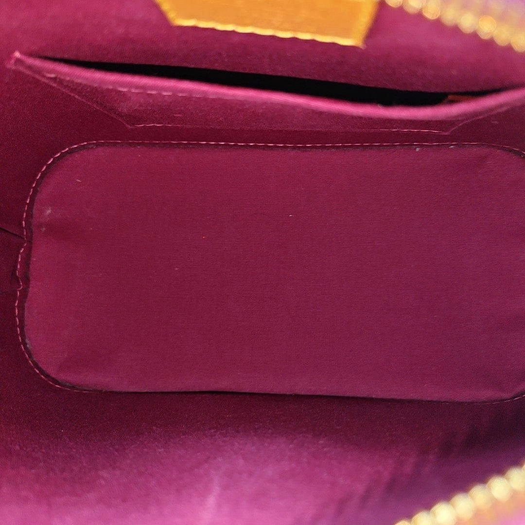 ALMA BB Monogram Patent Leather Red