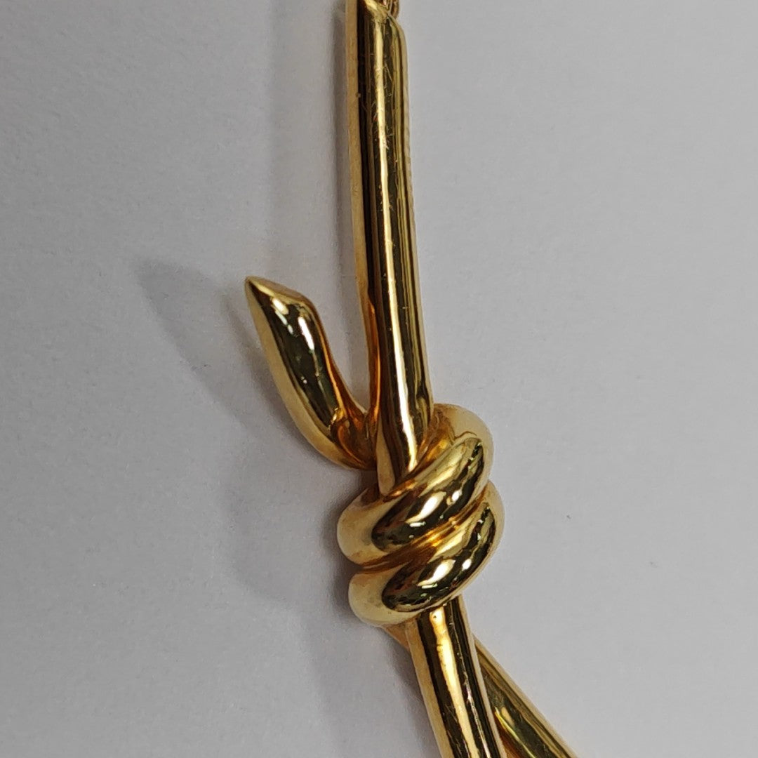 Tiffany Knot 18k Gold Necklace