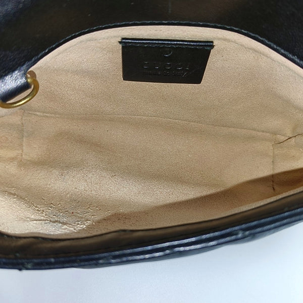 GG Marmont Mini Quilted Calfskin Black