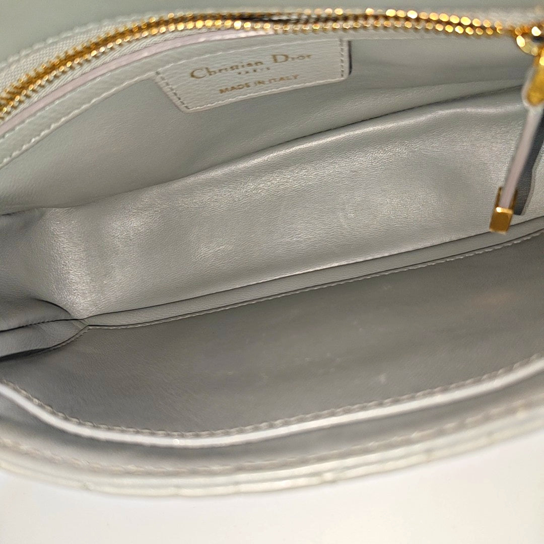 Dior Caro Small Cannage Calfskin Blue