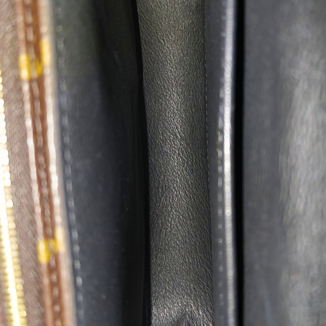 MARCEAU Monogram Coated Canvas Brown