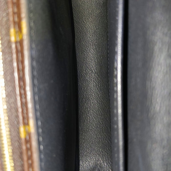MARCEAU Monogram Coated Canvas Brown