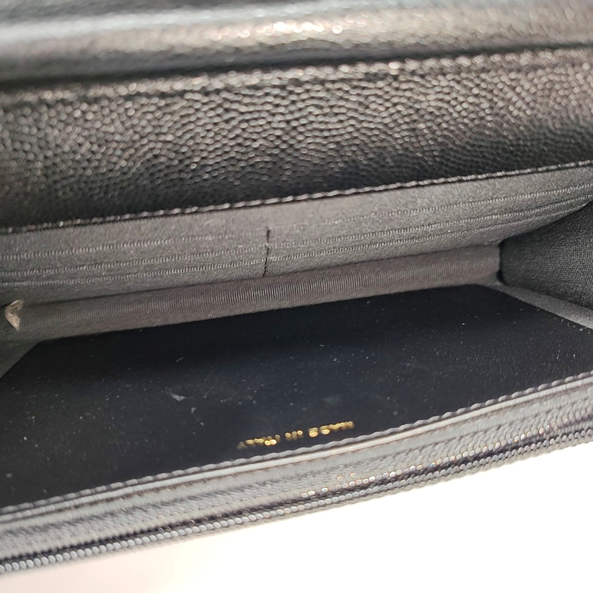 WOC Quilted Grained Calfskin Black