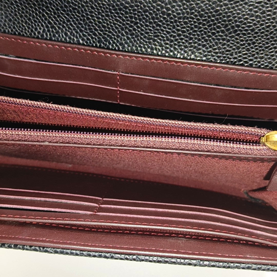 CLASSIC FLAP Quilted Grained Calfskin Black