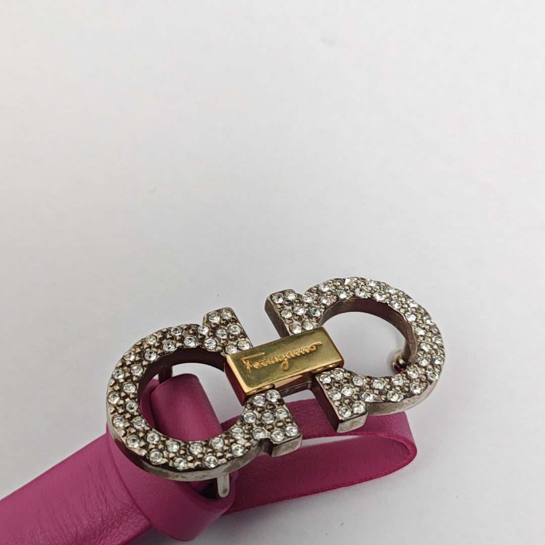 Leather Belt Purple