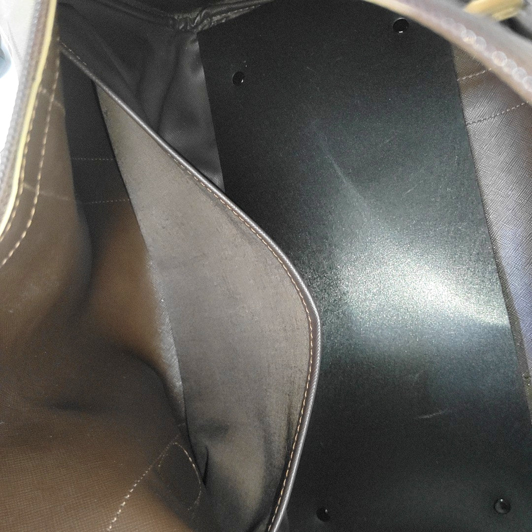 Canvas Top Handle Bag Brown