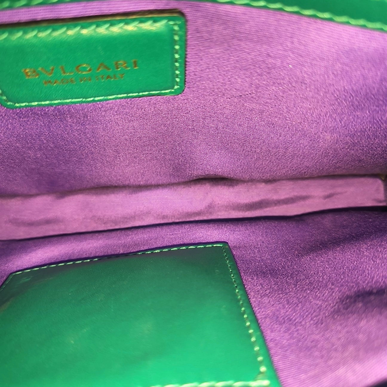 SERPENTI FOREVER Medium Calfskin Green