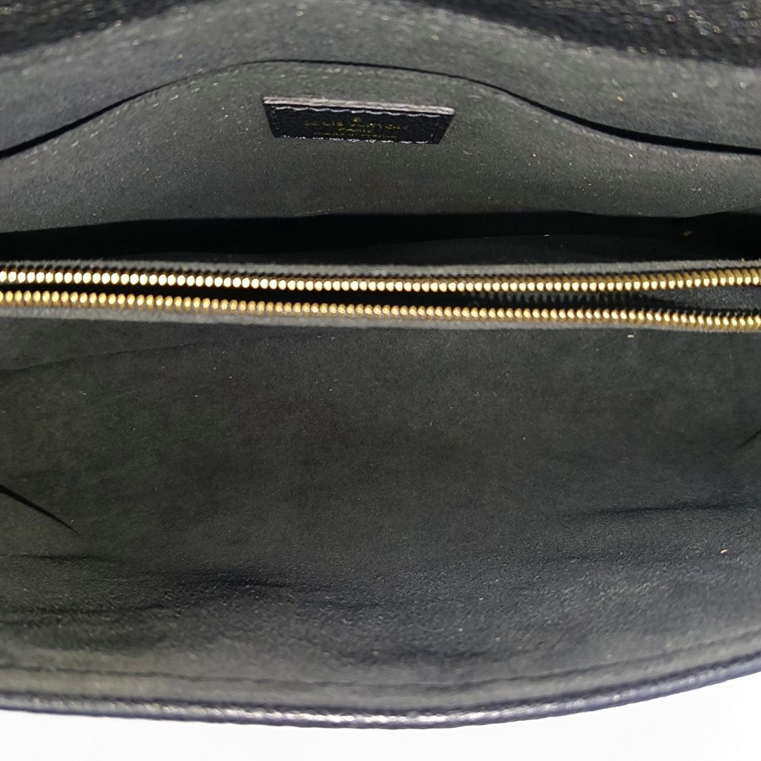 MADELEIN Monogram Calfskin Black