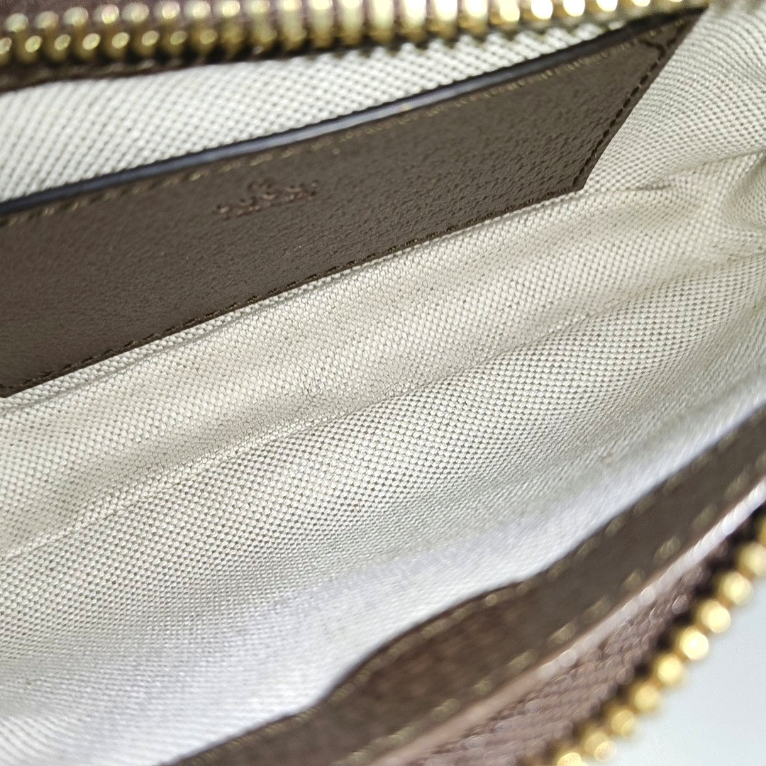 Ophidia Mini Monogram Coated Canvas Beige