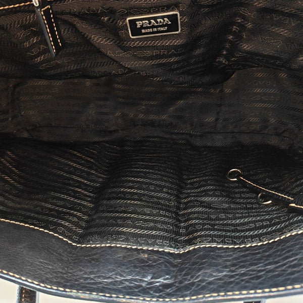 Nylon Top Handle Bag Black