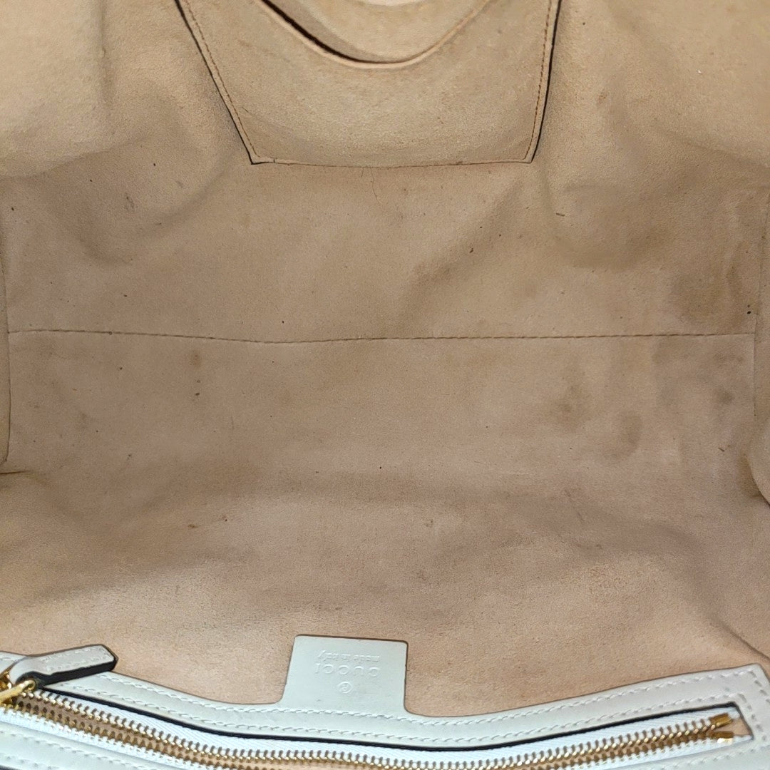 Padlock Medium Monogram Coated Canvas Beige