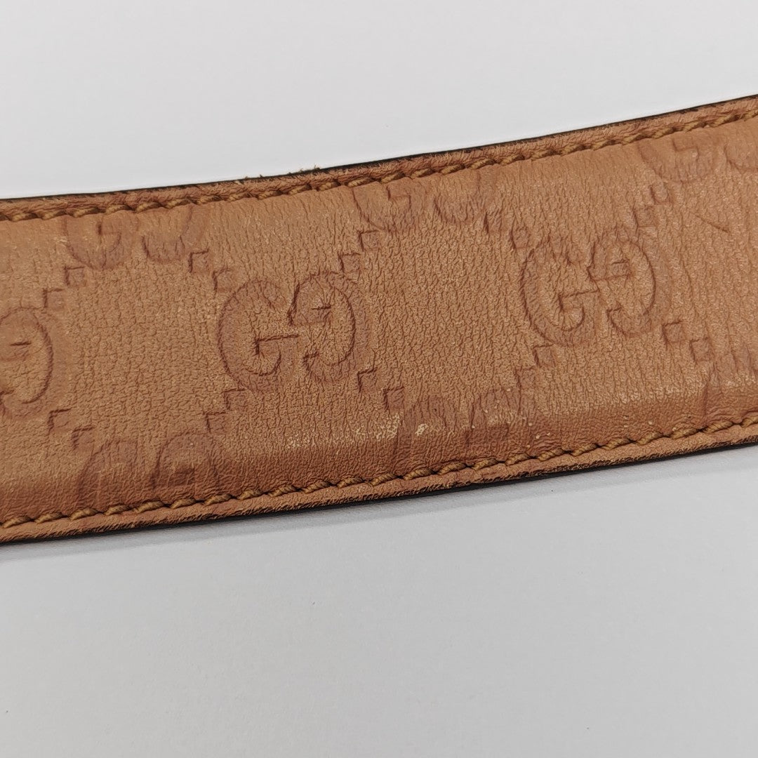 Leather Belt Beige