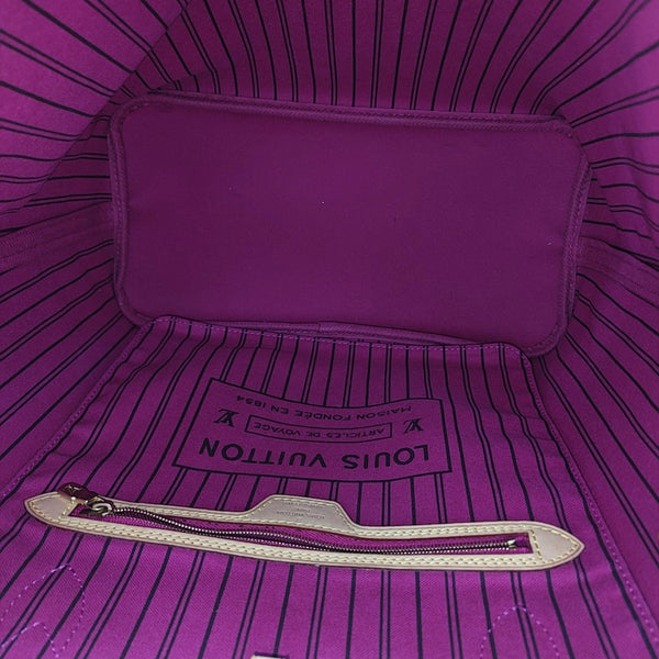 NEVERFULL MM Monogram Coated Canvas Brown