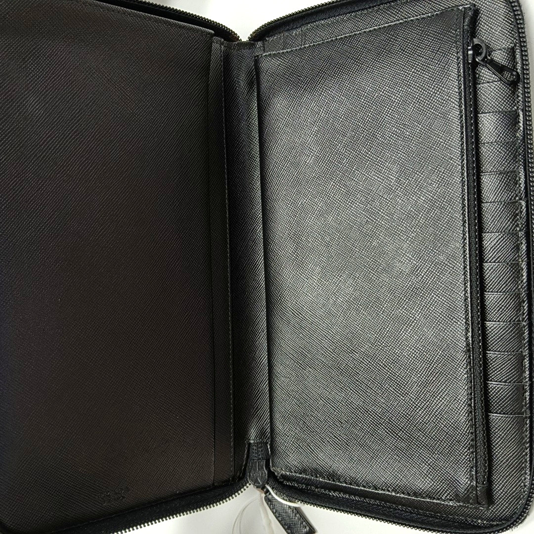 Saffiano Calfskin Wallet Black