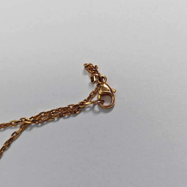 Pop H Metal Rose Gold Necklace