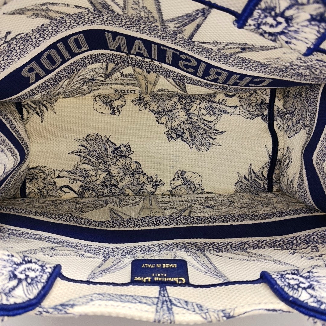 Book Tote Medium Canvas Blue