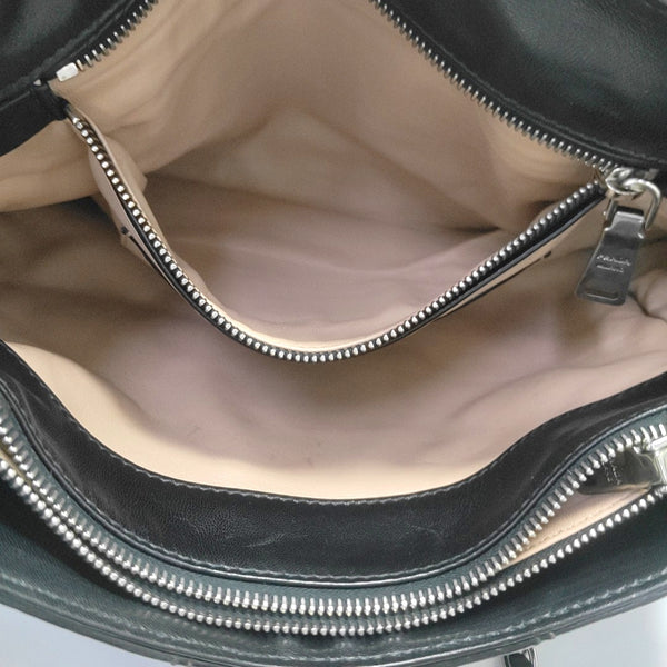 Quilted Lambskin Shoulder Bag Black