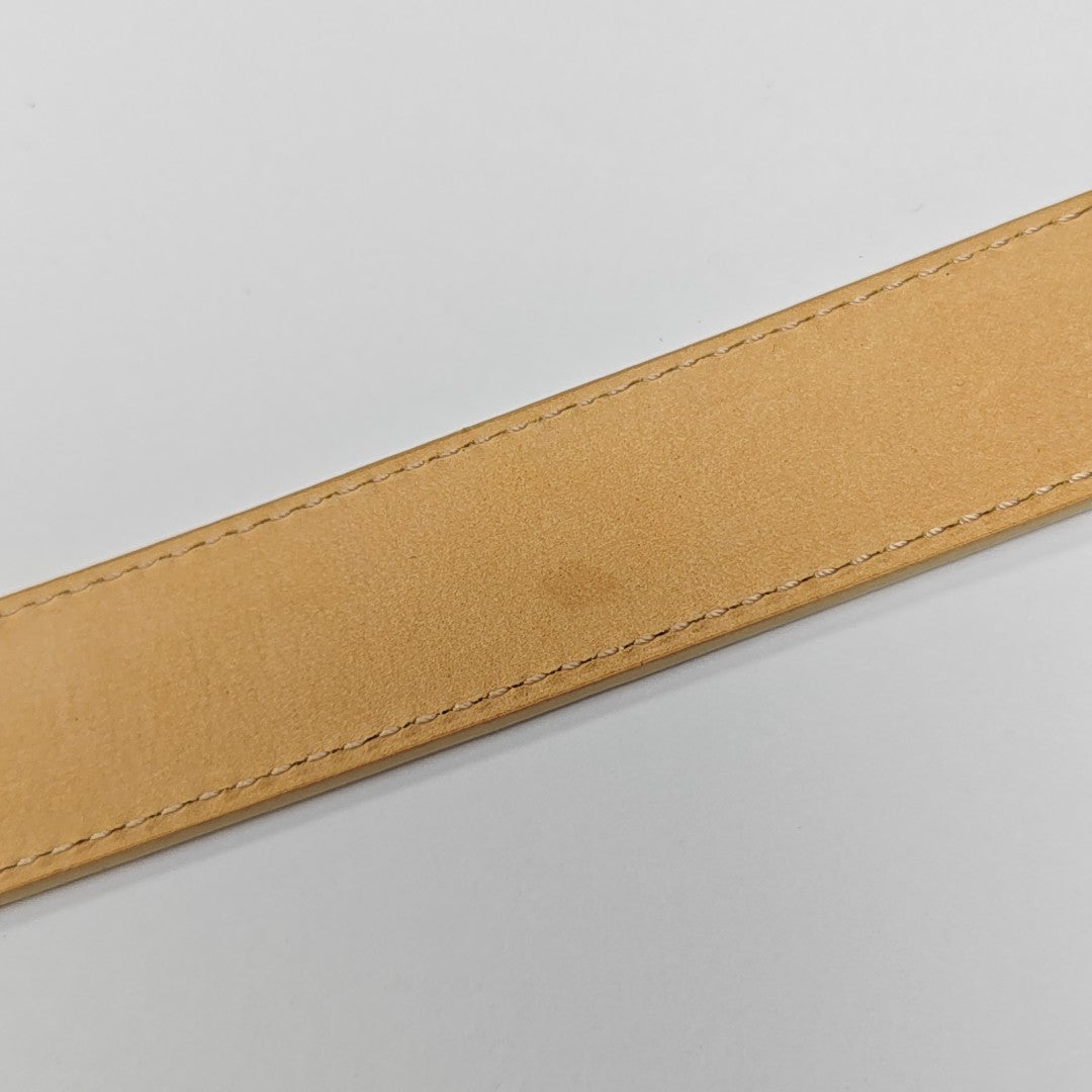Coated Canvas Belt White