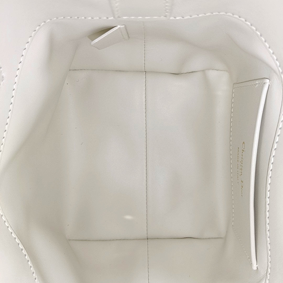 Toujours Nano Cannage Calfskin White