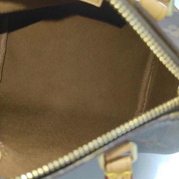 SPEEDY Nano Monogram Coated Canvas Brown