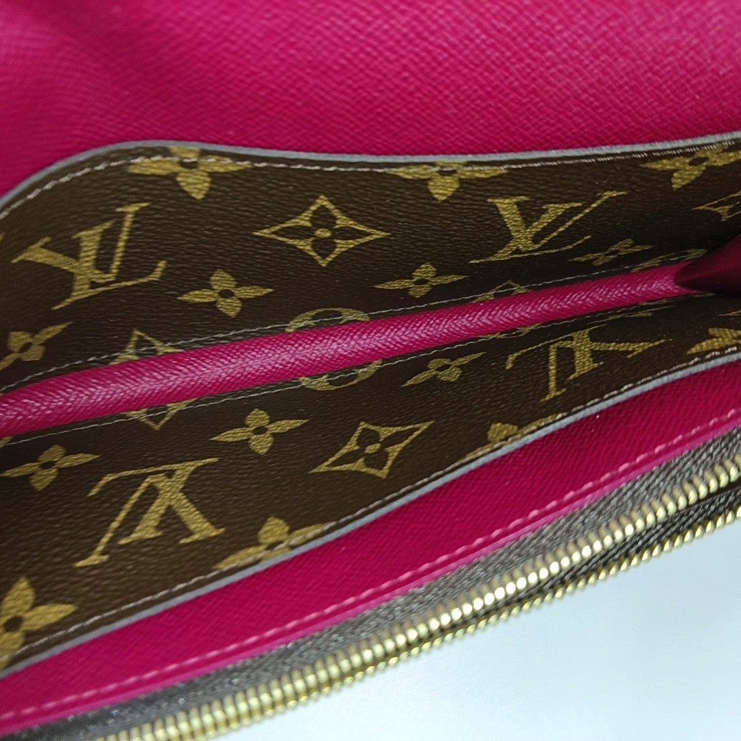 EMILIE Monogram Coated Canvas Brown Wallet