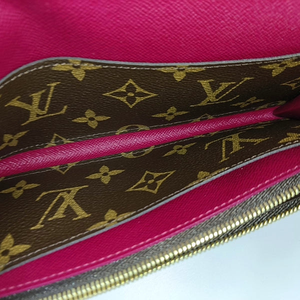 EMILIE Monogram Coated Canvas Brown Wallet