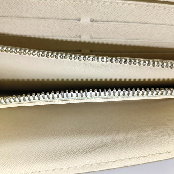 PORTE MONNAIE Damier Azur Coated Canvas White Wallet