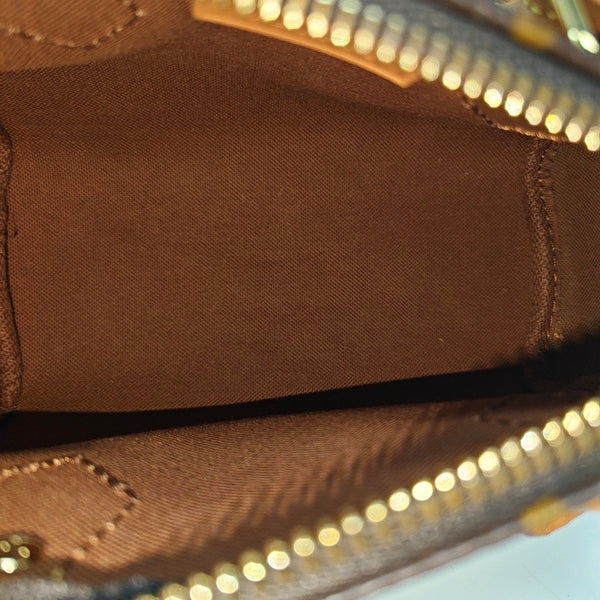 SPEEDY Nano Monogram Coated Canvas Brown