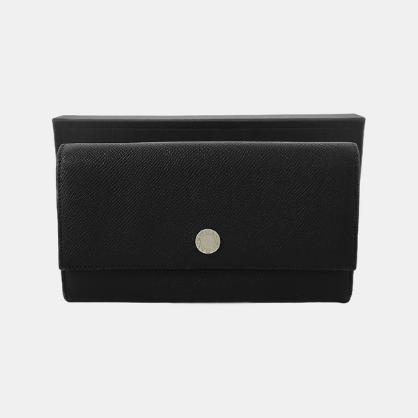 BVLGARI Calfskin Black Wallet