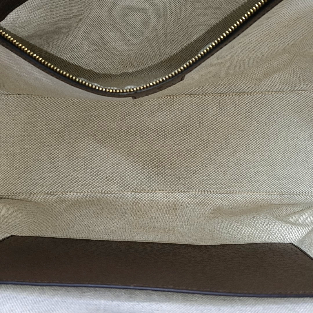 Monogram Canvas Tote Bag Medium Brown