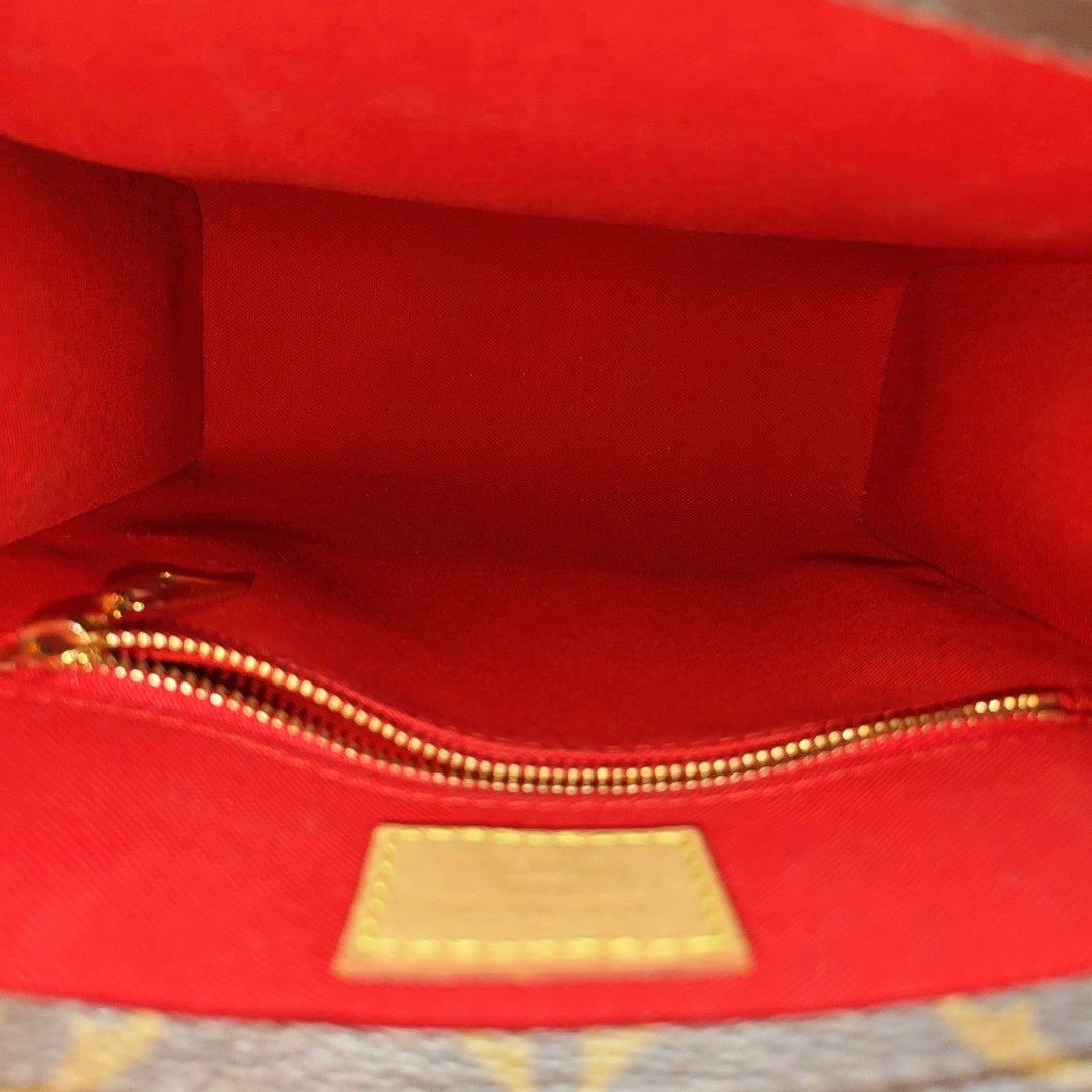 SAC PLAT BB Monogram Coated Canvas Brown