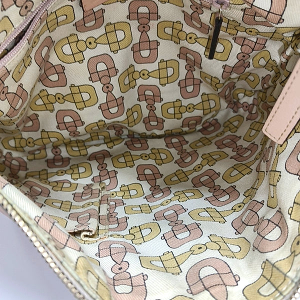 Monogram Calfskin Tote Bag Pink