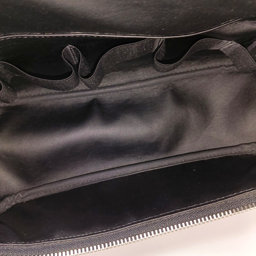 Damier Graphite Coated Canvas Clutch Gray
