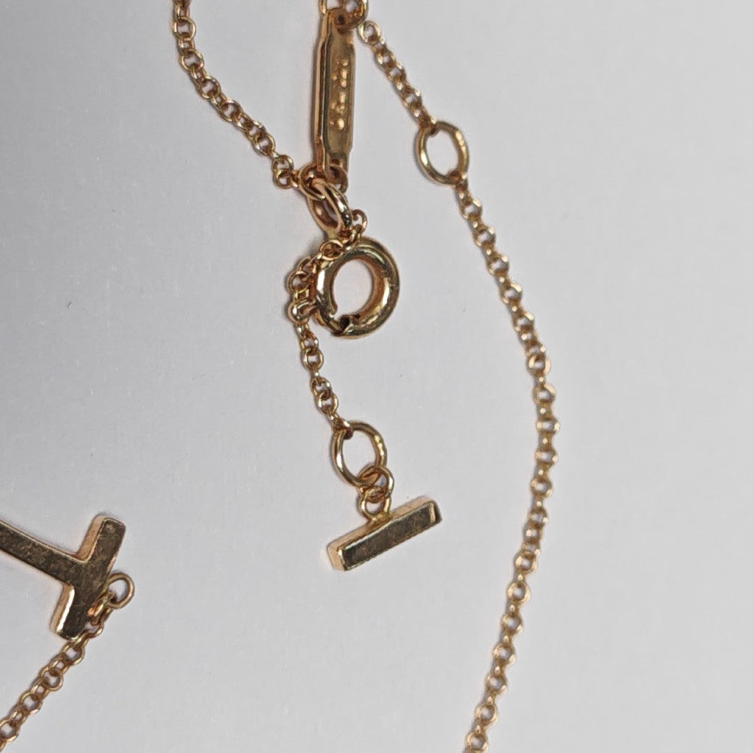 Tiffany T 18k Rose Gold Necklace