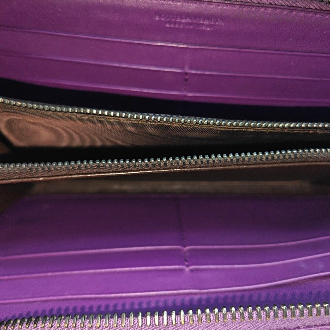 Lambskin Wallet Purple