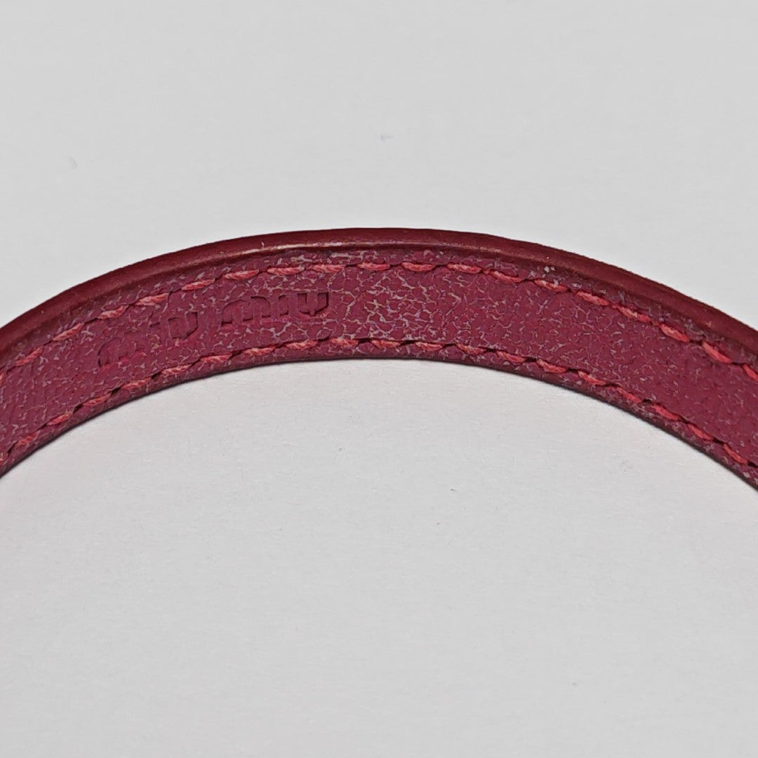 Leather Red Bracelet