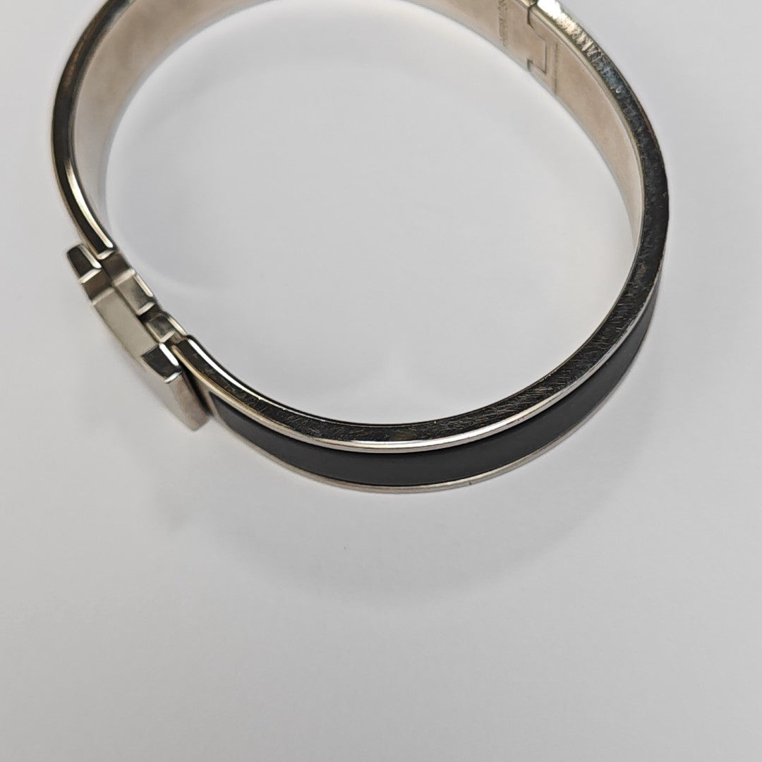 Clic Hh Metal Silver Bangle