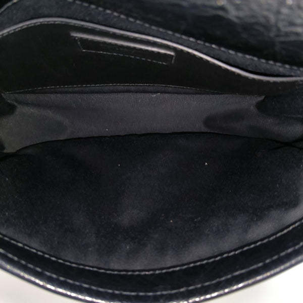 NIKI Small Chevron Calfskin Black