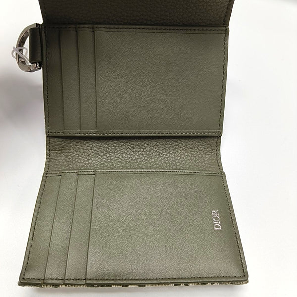 Saddle Mini Oblique Canvas Green