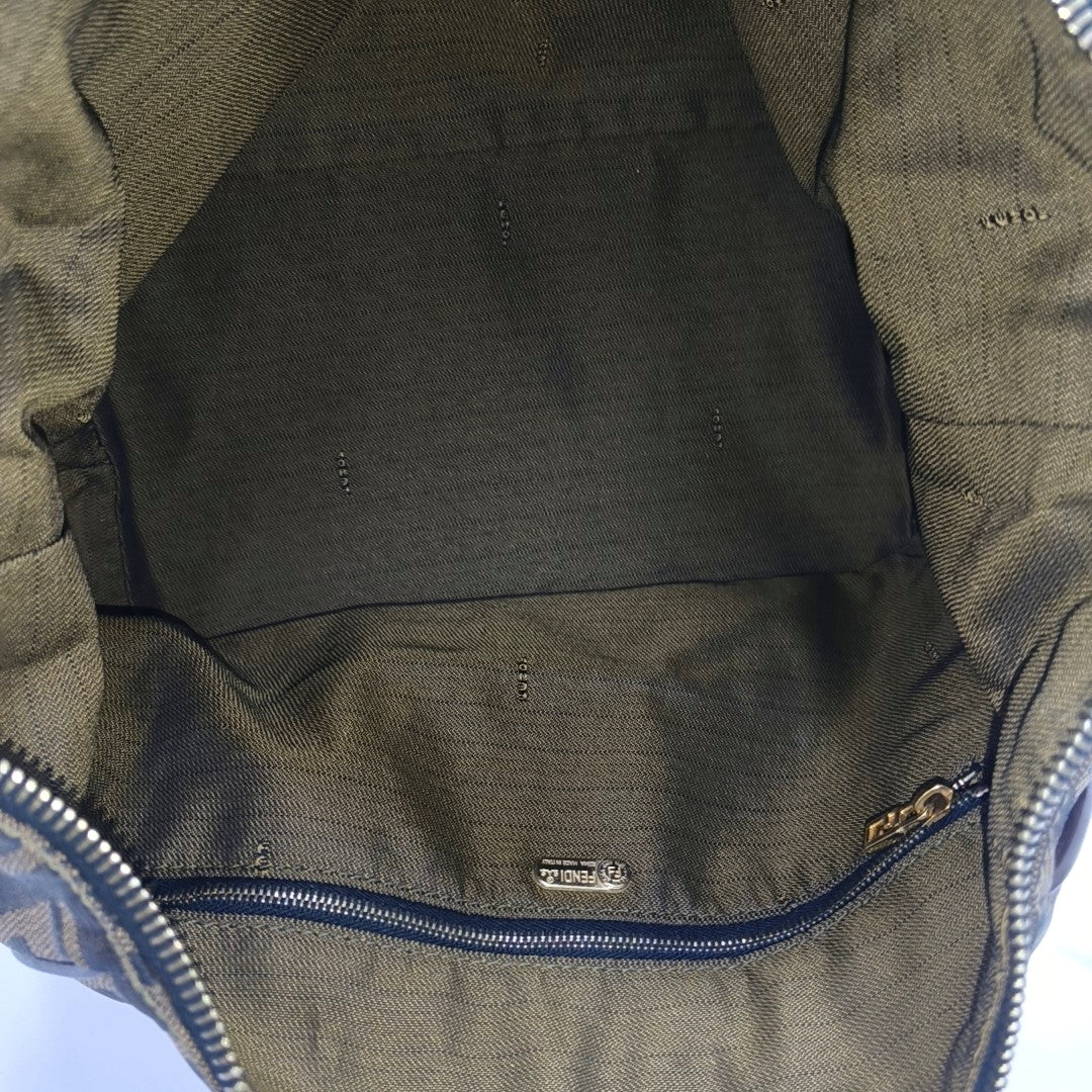 Canvas Top Handle Bag Brown