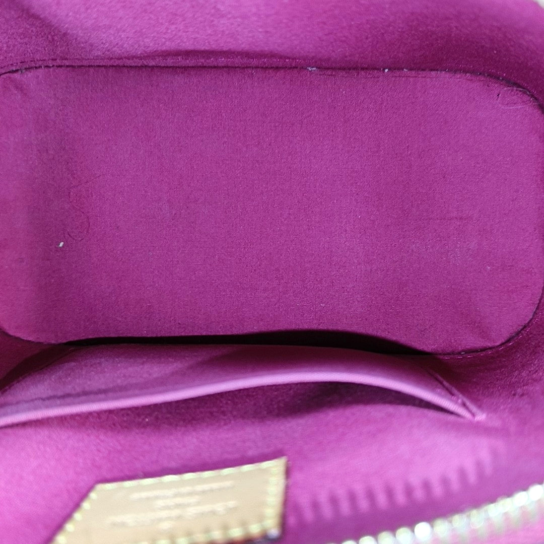ALMA BB Monogram Patent Leather Red