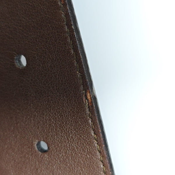 Coated Canvas Belt Brown
