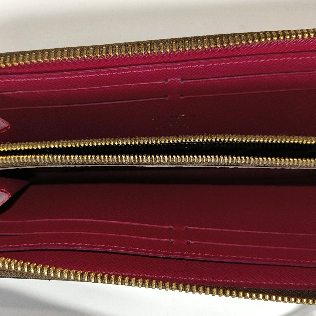 CLÉMENCE Monogram Coated Canvas Brown Wallet