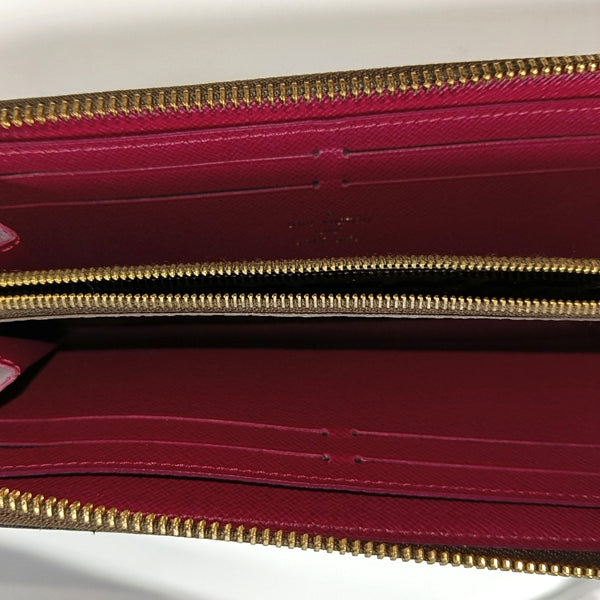 CLÉMENCE Monogram Coated Canvas Brown Wallet