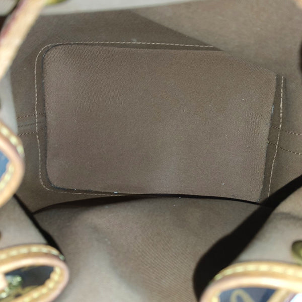 NOÉ BB Monogram Coated Canvas Brown